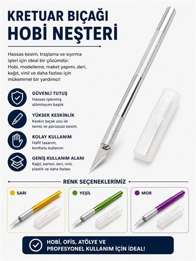 Kretuar Bıçağı|Hobi Neşteri