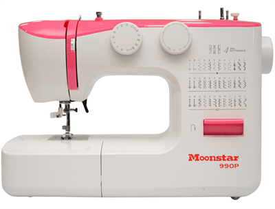 Moonstar 990P Pembe Ev Tipi Elektronik Dikiş Makinesi | 36 Desen | 4mm Zigzag | 4 Adımda İlik Açabilme