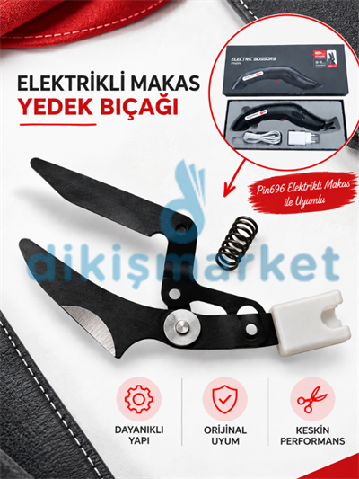Pin Şarjlı Kesim Makası Yedek Ucu