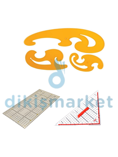 PİSTOLE CETVEL / GEODERİK CETVEL/ PATCHWORK CETVEL