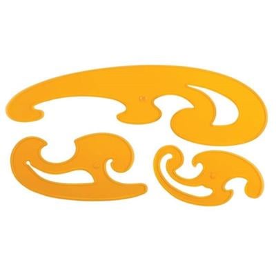 Pistole Modelist Cetvel Takımı 3 Parça