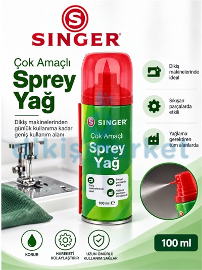 Singer Çok Amaçlı Sprey Yağ 100ml