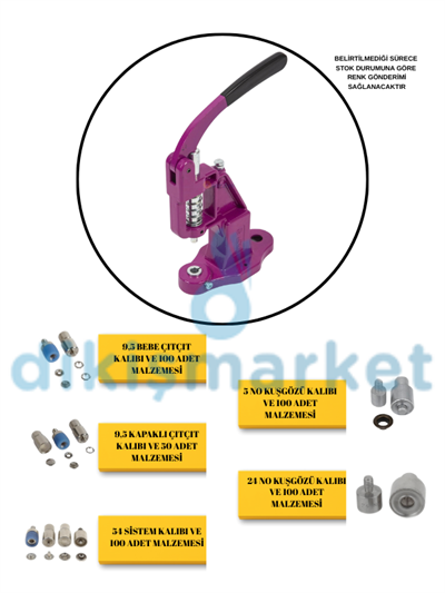 TULUMBA PRES SETİ / MALZEMELERİ / KALIBI