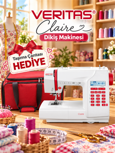 Veritas Claire Ev Tipi Dikiş Makinesi 197 Dikiş Programlı 