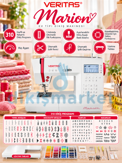 Veritas Marion 310 farklı dikiş programlı Dikiş Makinası