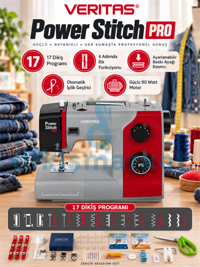 Veritas Power Stitch PRO Ev Tipi Dikiş Makinesi 