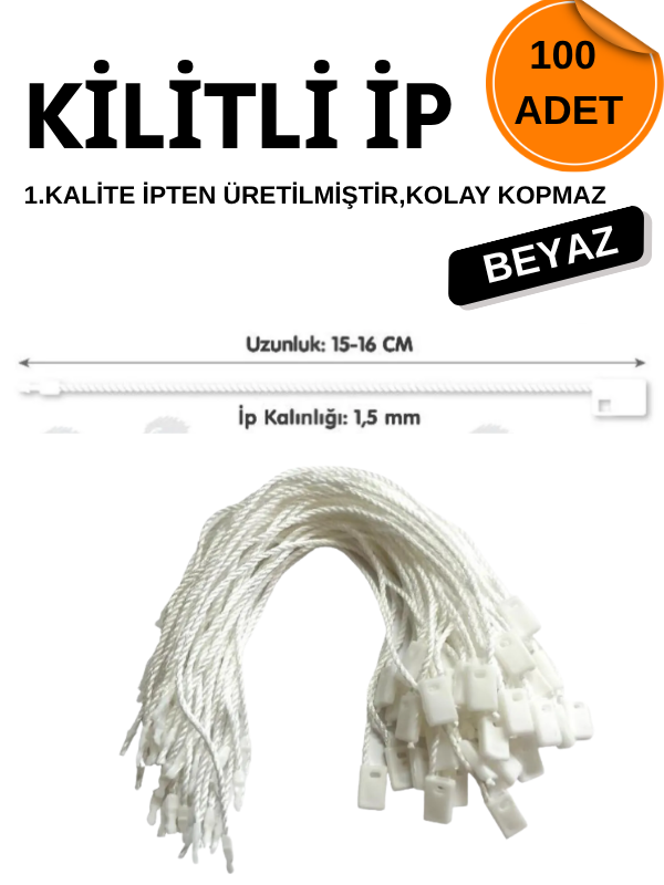BEYAZ KİLİTLİ İP