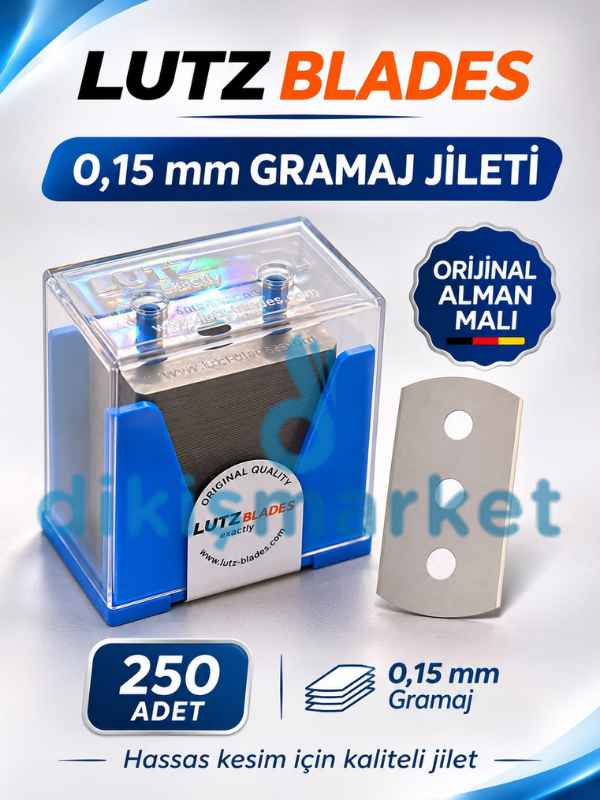 Hassas Kumaş Terazi Gramaj Jilet 0.15MM 250ADET