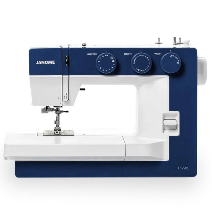 Janome 1522BL Dikiş Makinesi | Ev Tipi Dikiş Makinesi | Aile Tipi Dikiş Makinesi | 23 Adet Değişik Dekoratif Dikiş | 5 mm Genişliğinde Zigzak | Mavi