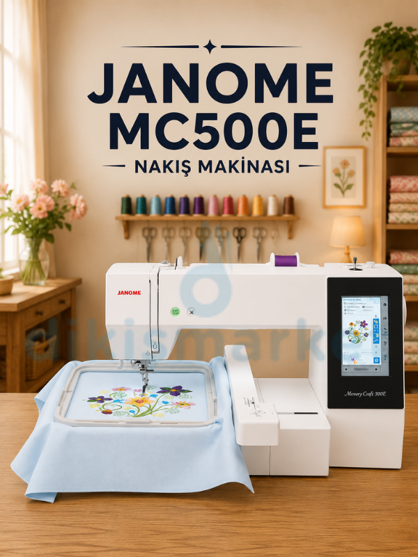 Janome MC 500E Bilgisayarlı Otomatik Nakış Makinesi