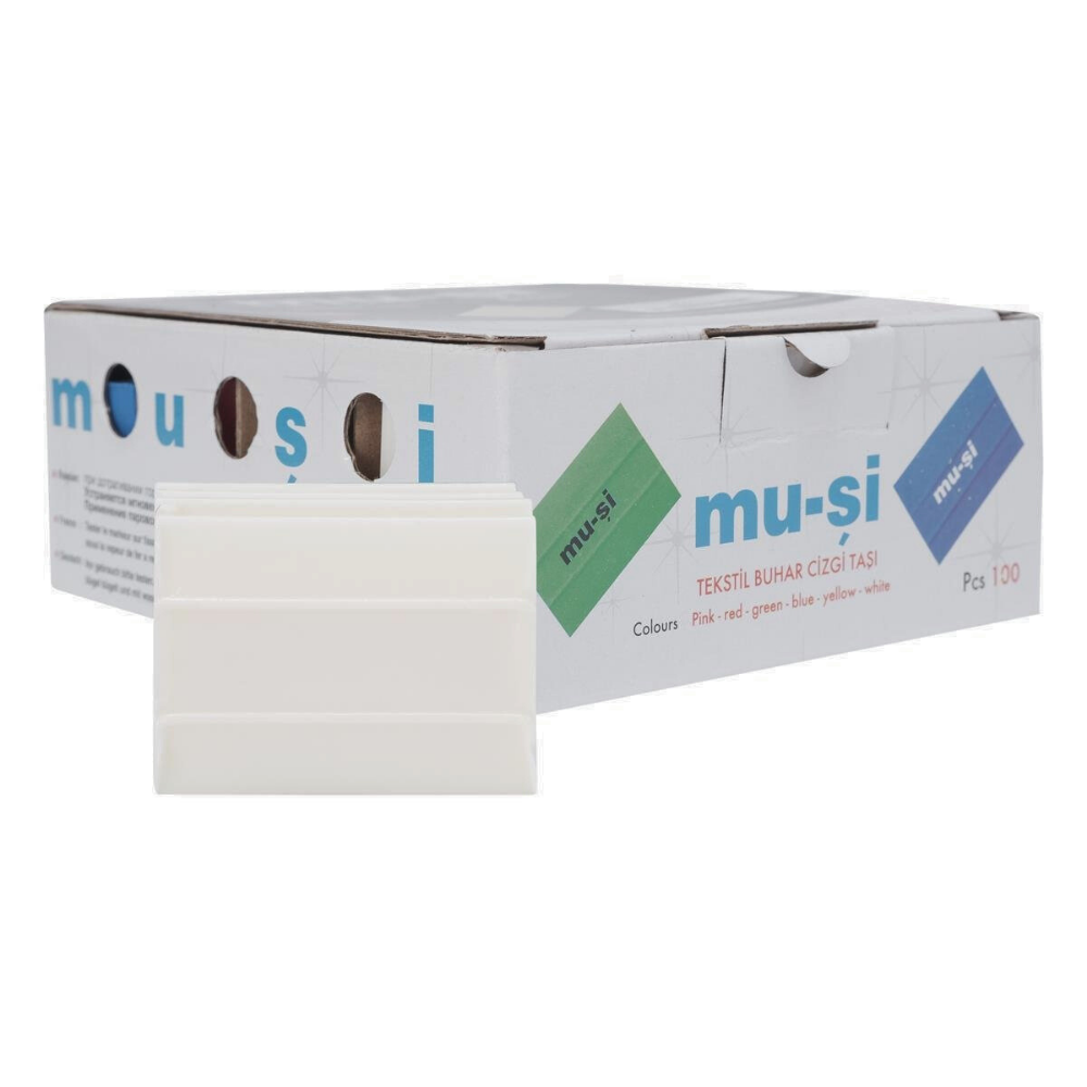 MUŞİ ÇİZGİ TAŞI BEYAZ RENK 100 ADET