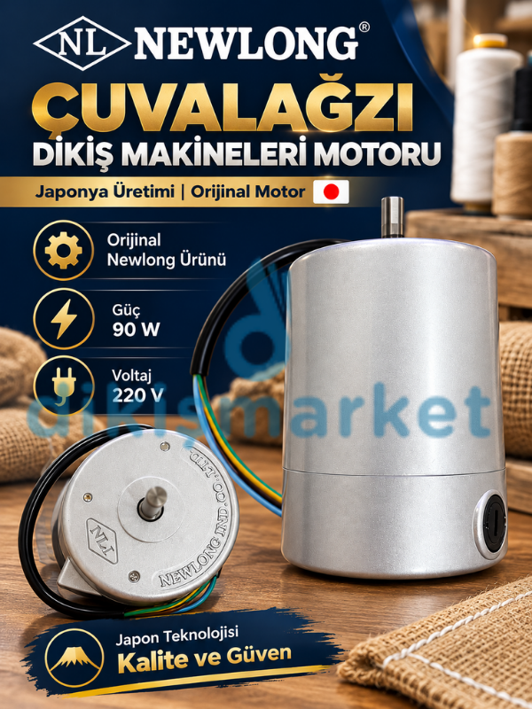 Newlong Çuval Ağzı Dikiş Makinası Motoru
