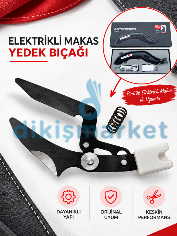 Pin Şarjlı Kesim Makası Yedek Ucu
