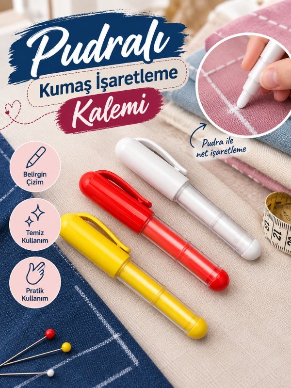 Pudralı Kumaş İşaretleme Kalemi