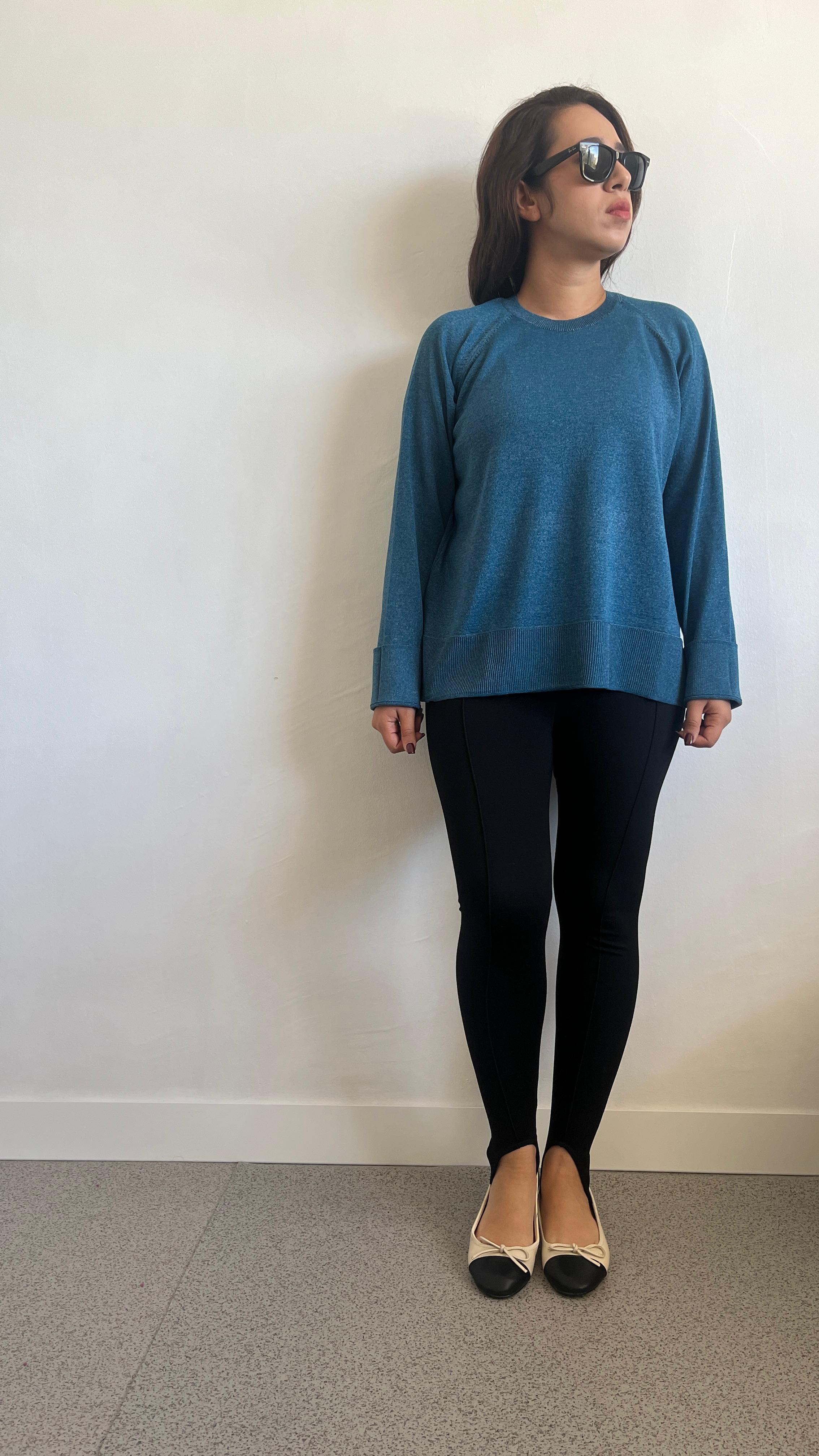 Ayağı Lastikli Siyah Tayt