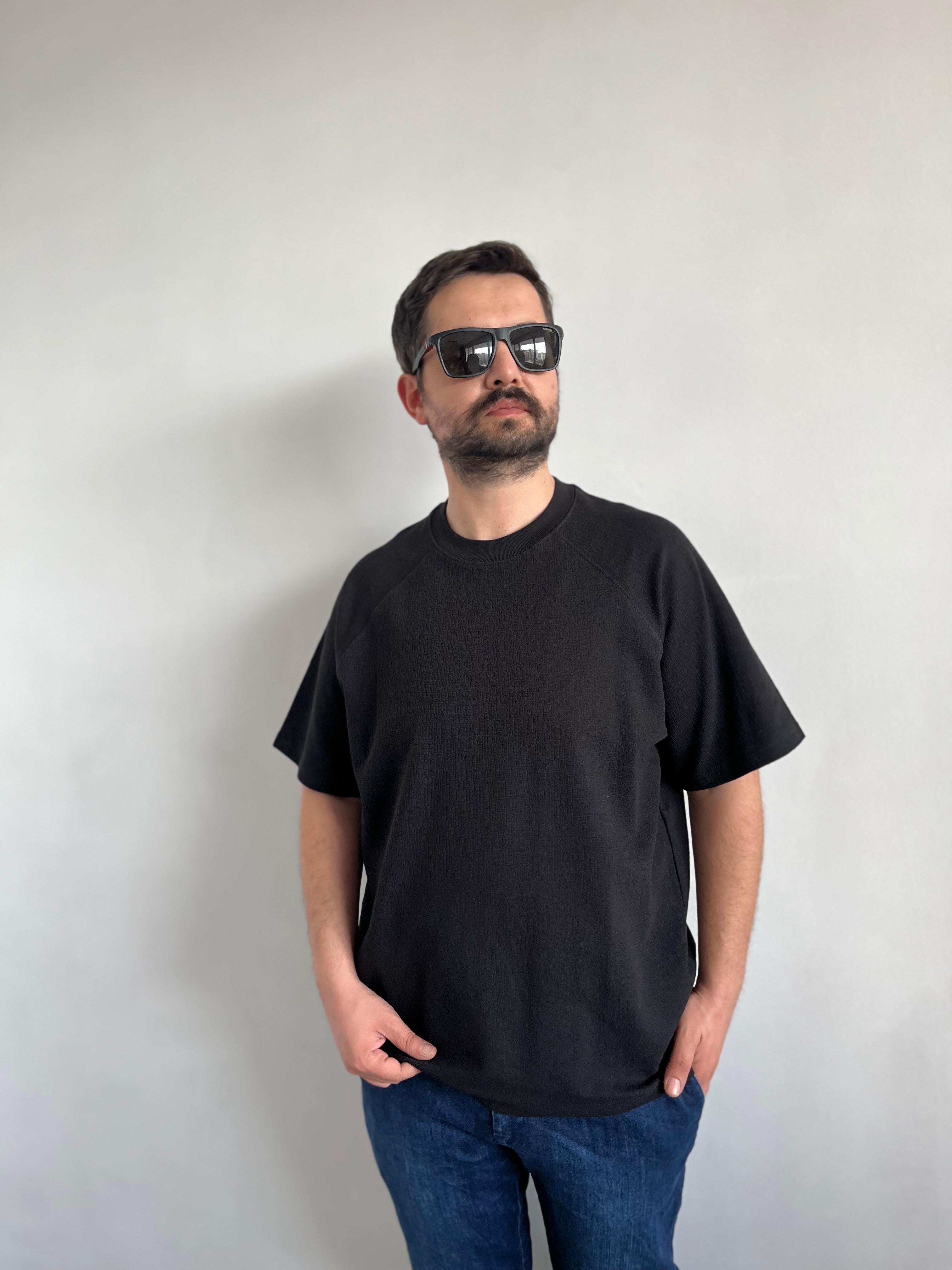 Jakar Kumaş Siyah Tişört