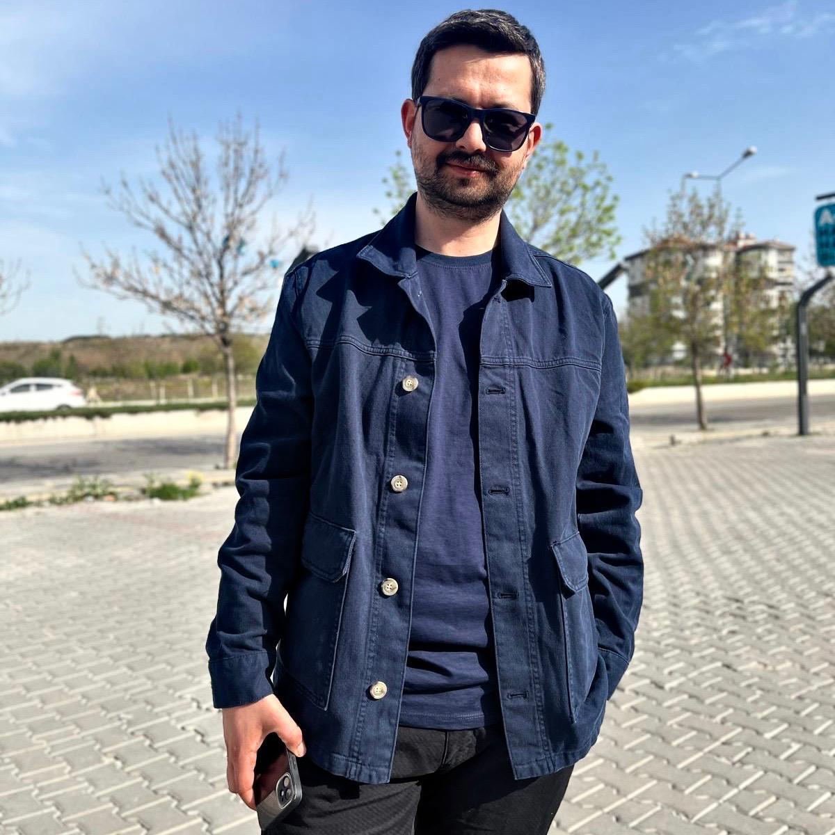 MNG Lacivert Denim Ceket