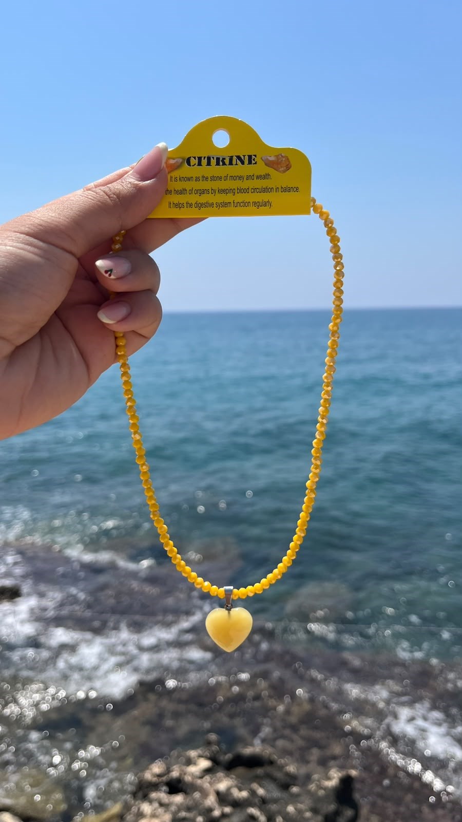 Sarı Şifa Kolye