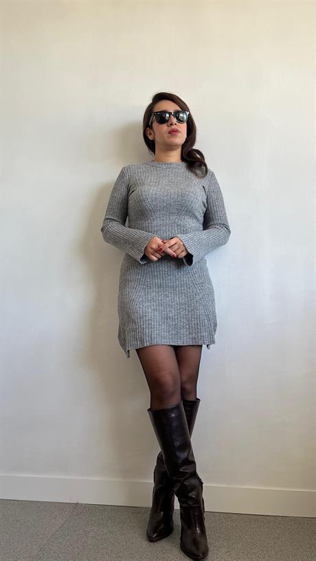 Uzun Kol Premium Triko Elbise