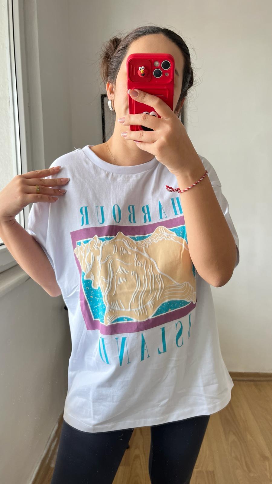 Zra Harbour Beyaz Kadın Tişört