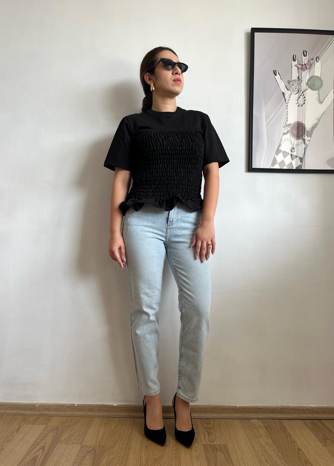 Açık Mavi Mom Denim Kadın Pantolon · 3