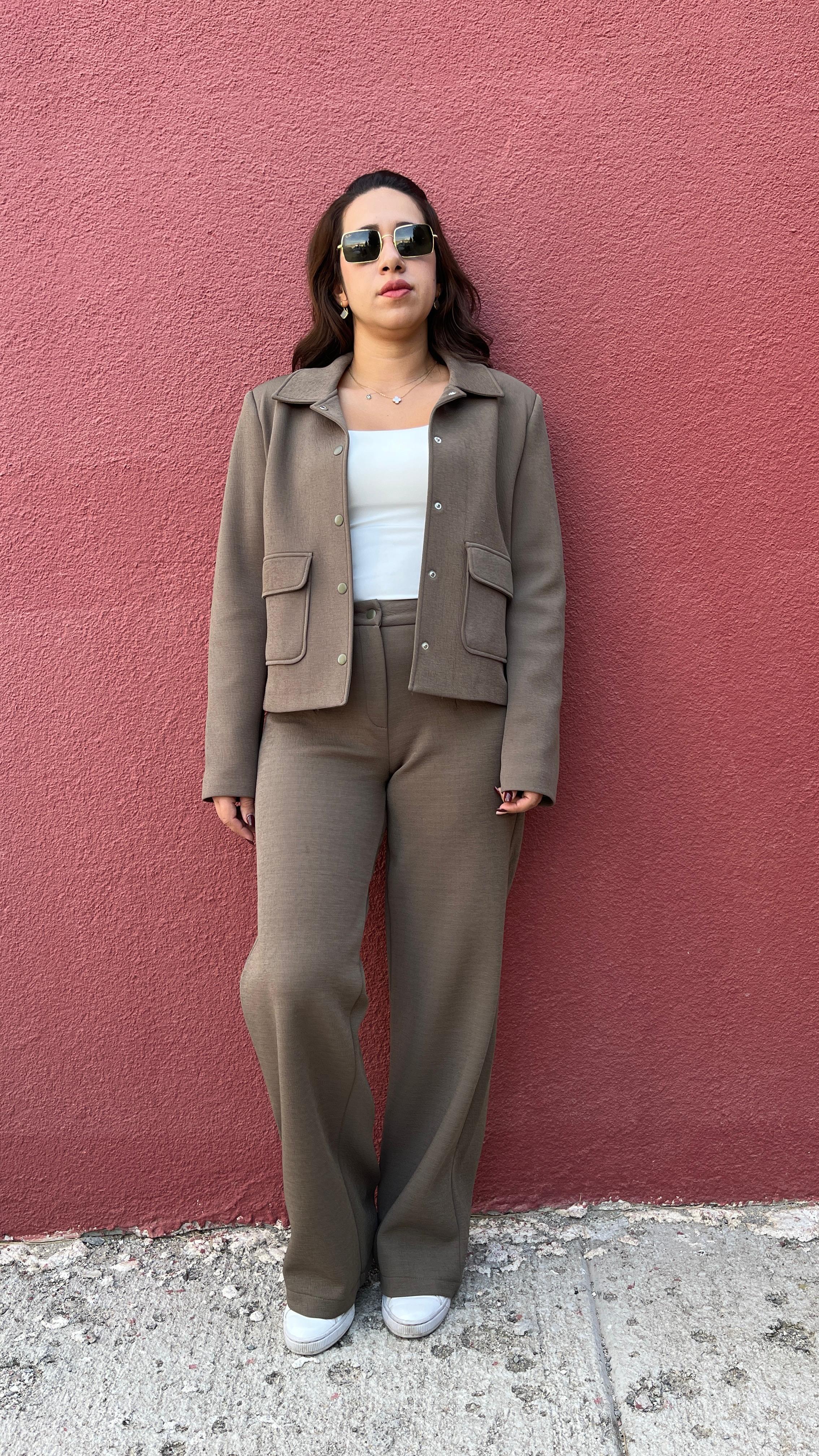 Ağaç Kabuğu Ceket-Pantolon Takım