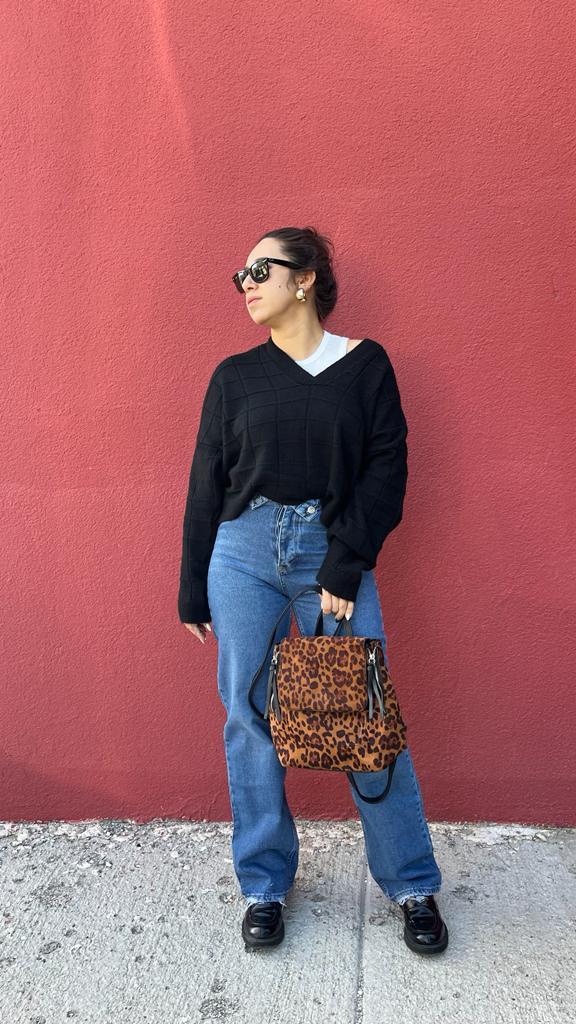 Bel Düğme Detay Mavi Denim Kadın Pantolon · 2