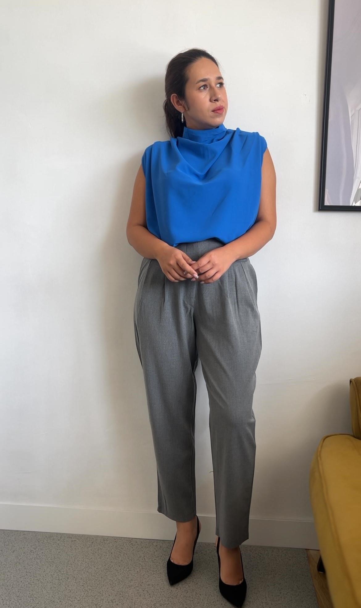 Çift Düğme Havuç Kumaş Pantolon