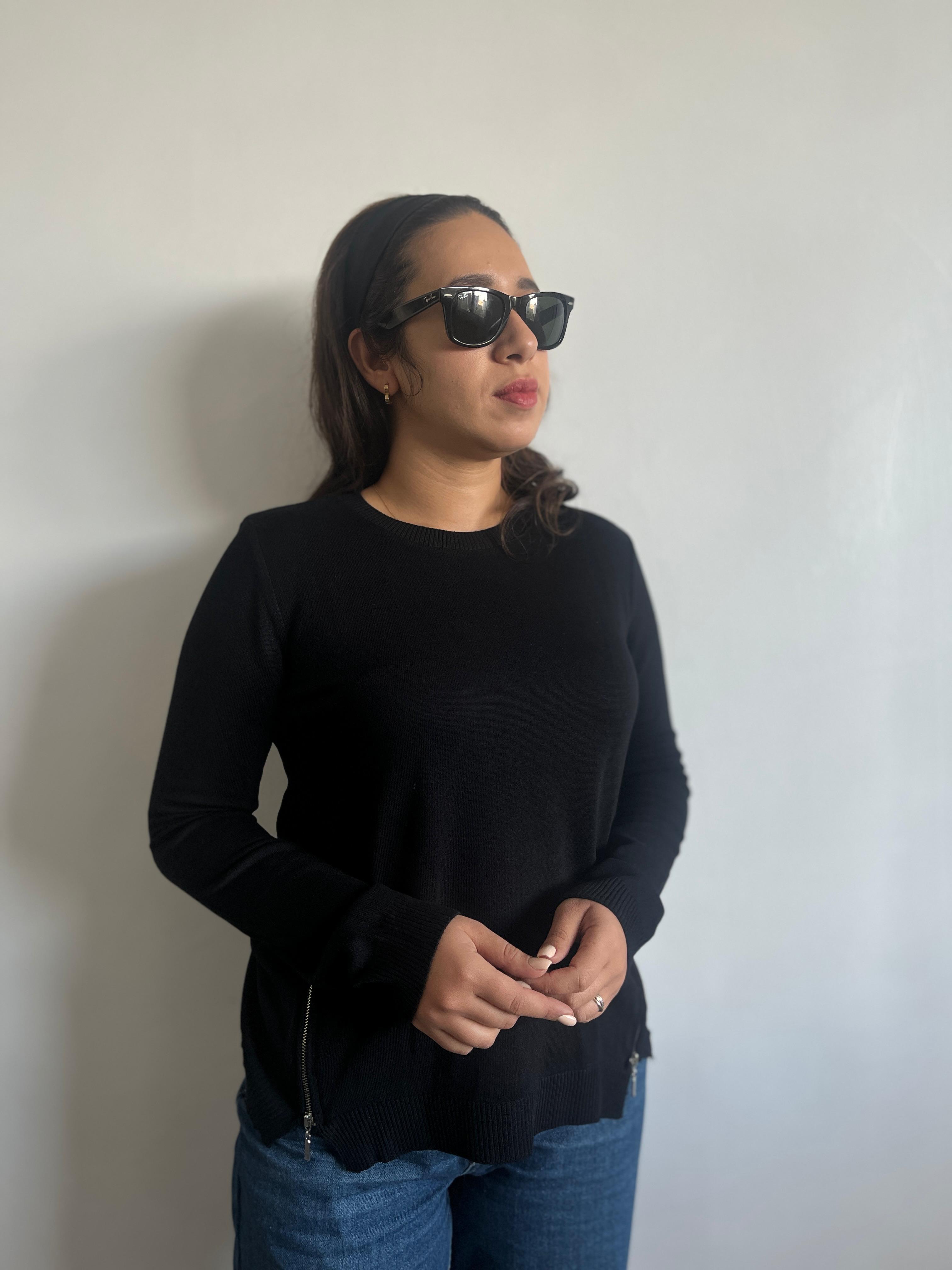 Fermuar Detaylı Uzun Kol Premium Triko