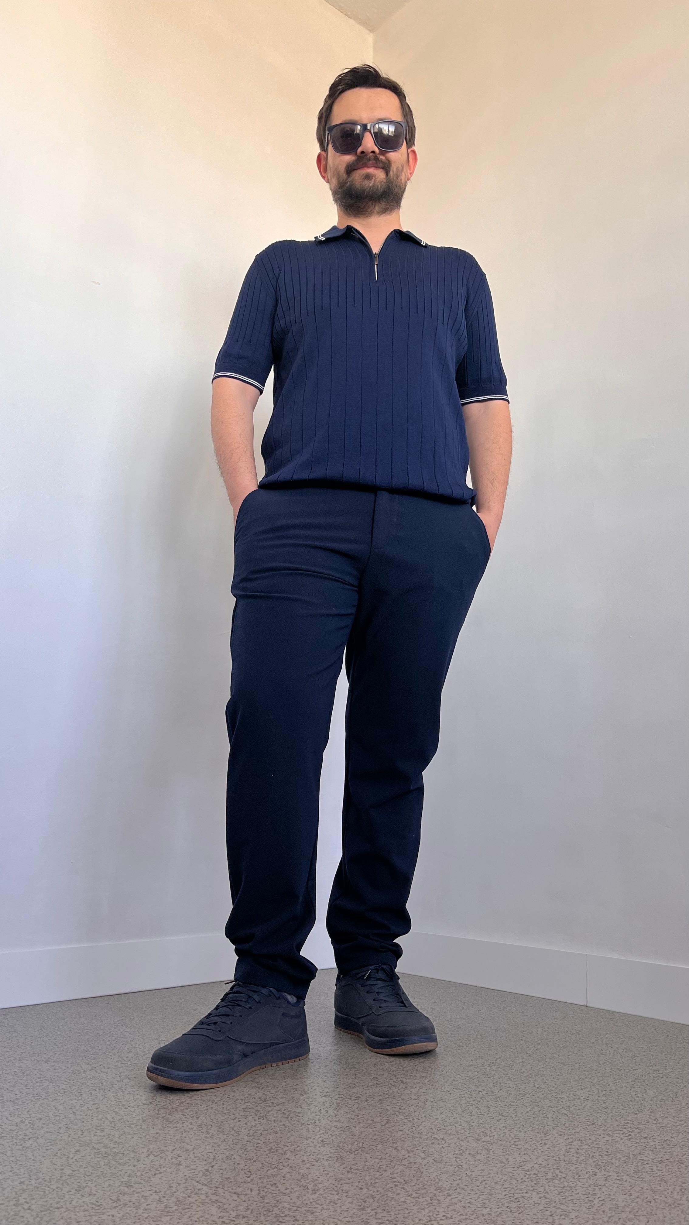 Gofre Slim Lacivert Pantolon