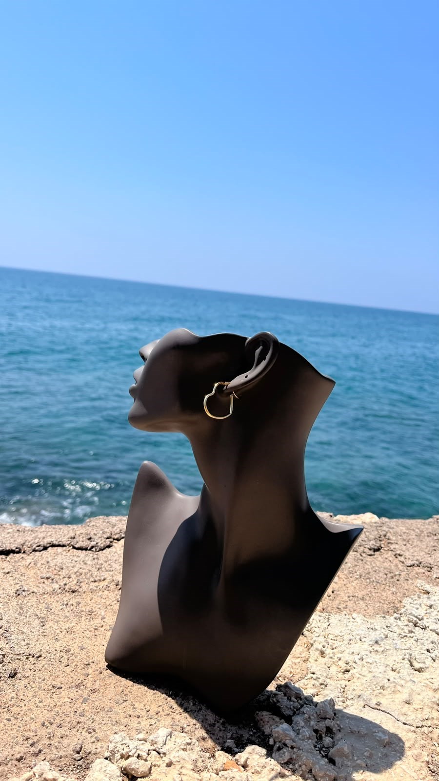 Gold Kalp Detay Küpe