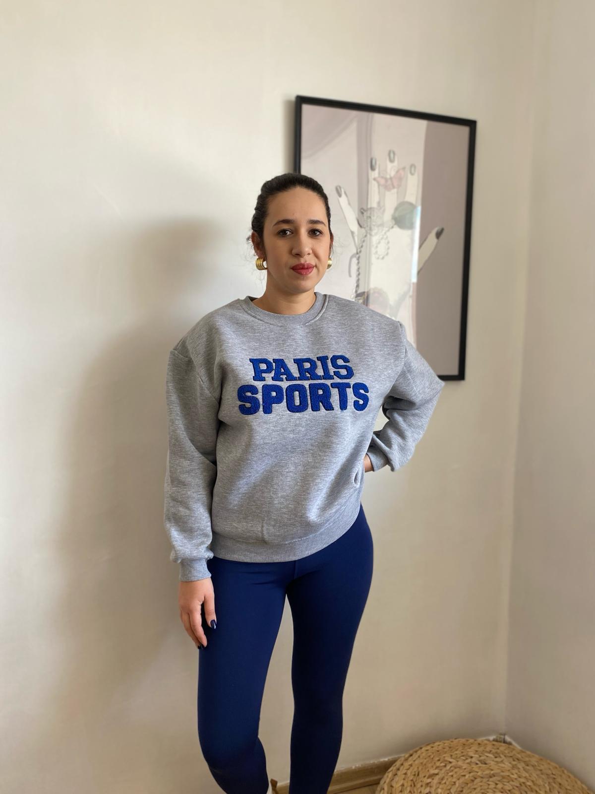 Kadın Paris Yazılı Sweatshirt · 2