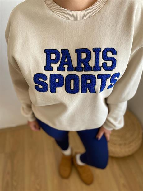 Kadın Paris Yazılı Sweatshirt