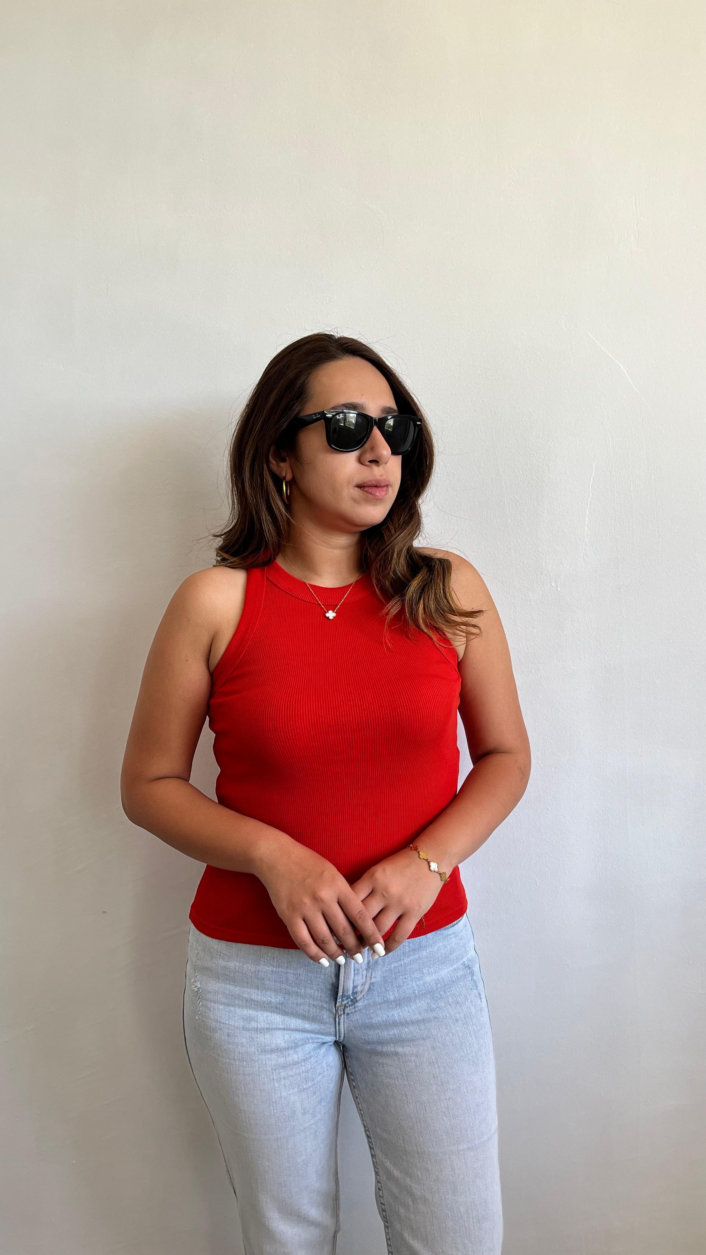 Kırmızı Fitilli Basic Halter