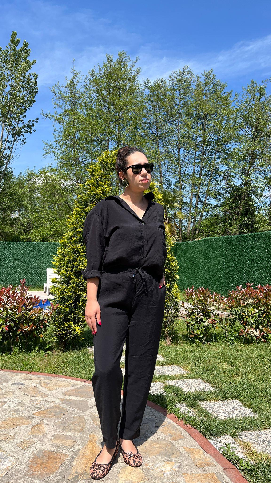 Modal Kumaş Bağlamalı Kadın Pantolon