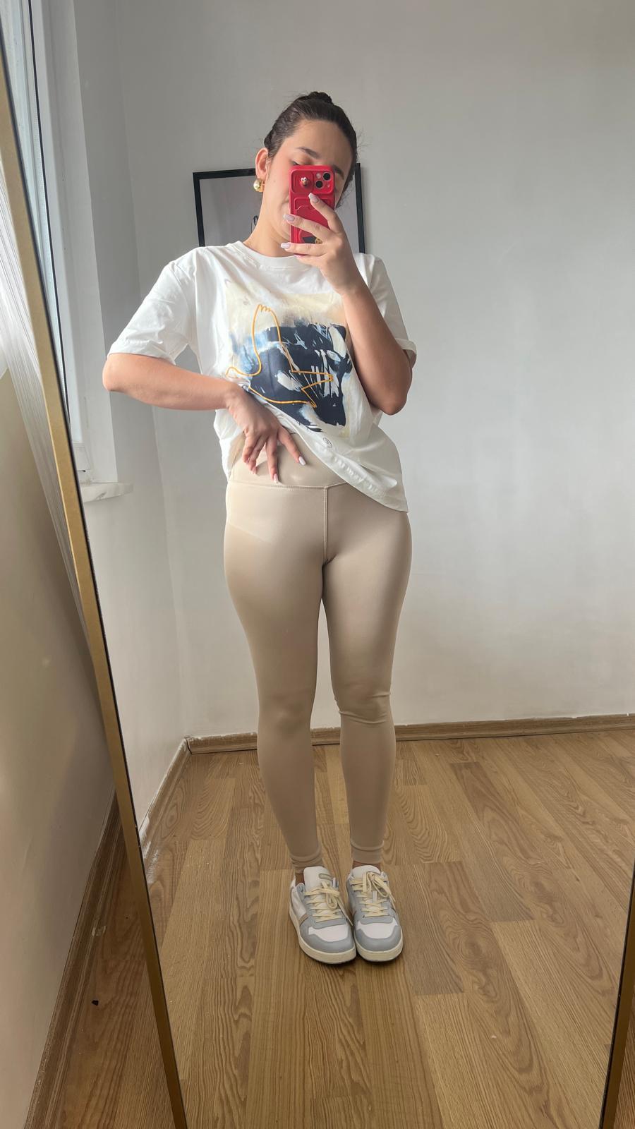 Oysh Şardonsuz Kadın Tayt