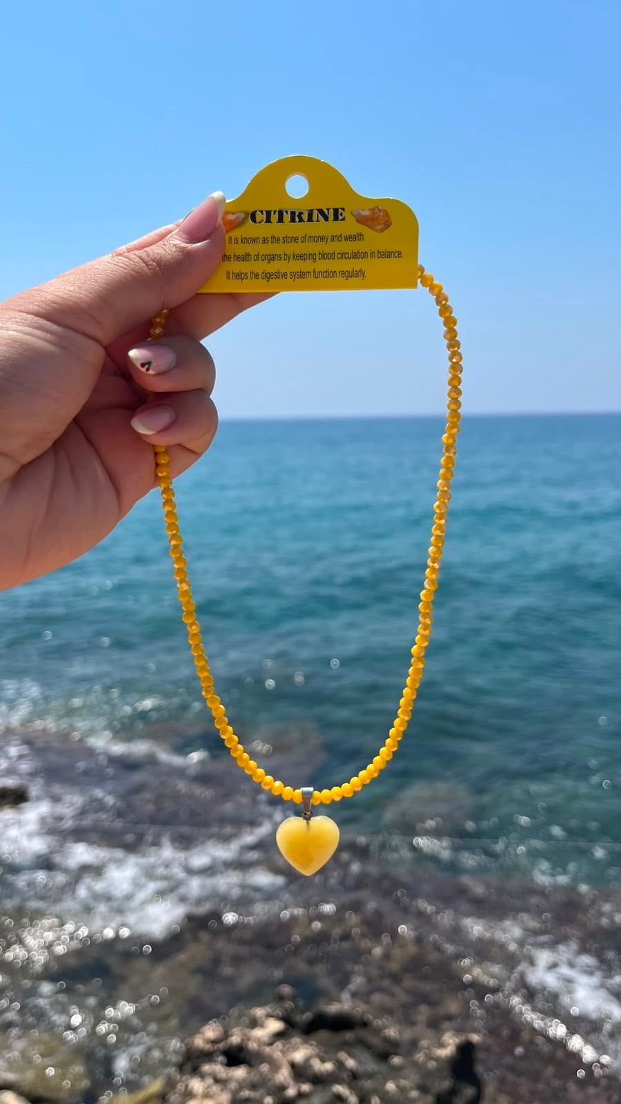 Sarı Şifa Kolye
