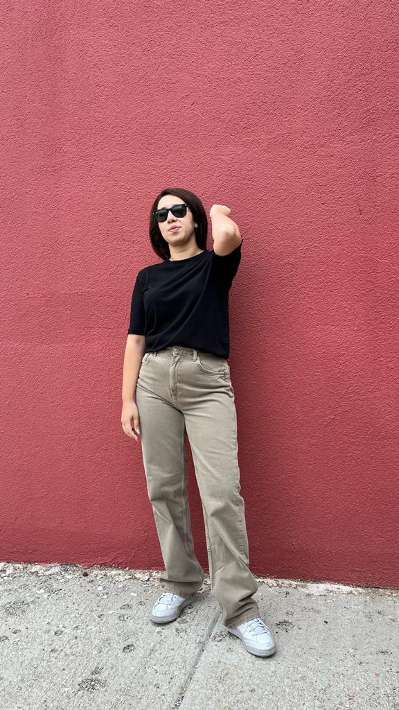 Toprak Rengi Denim Kadın Pantolon · 4