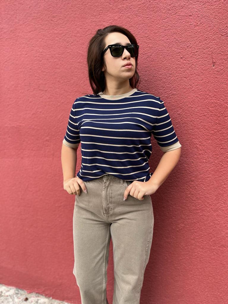 Toprak Rengi Denim Kadın Pantolon · 2