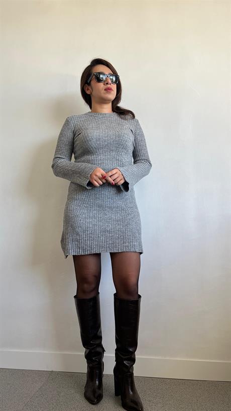 Uzun Kol Premium Triko Elbise