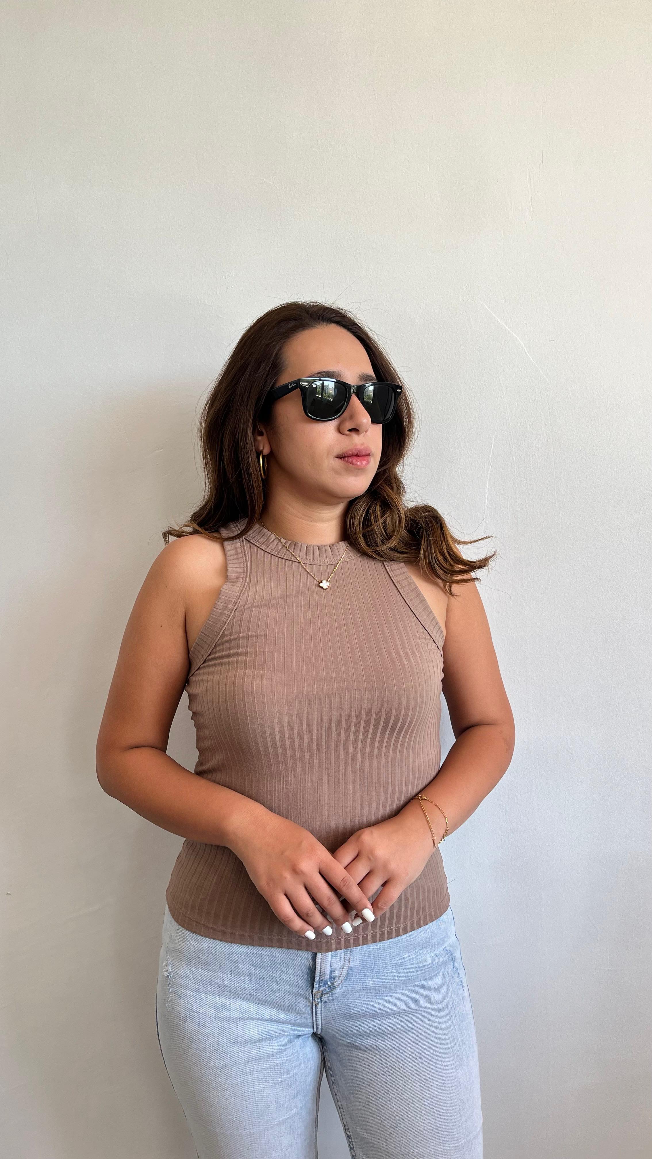 Yumoş Kahve Fitilli Basic Halter