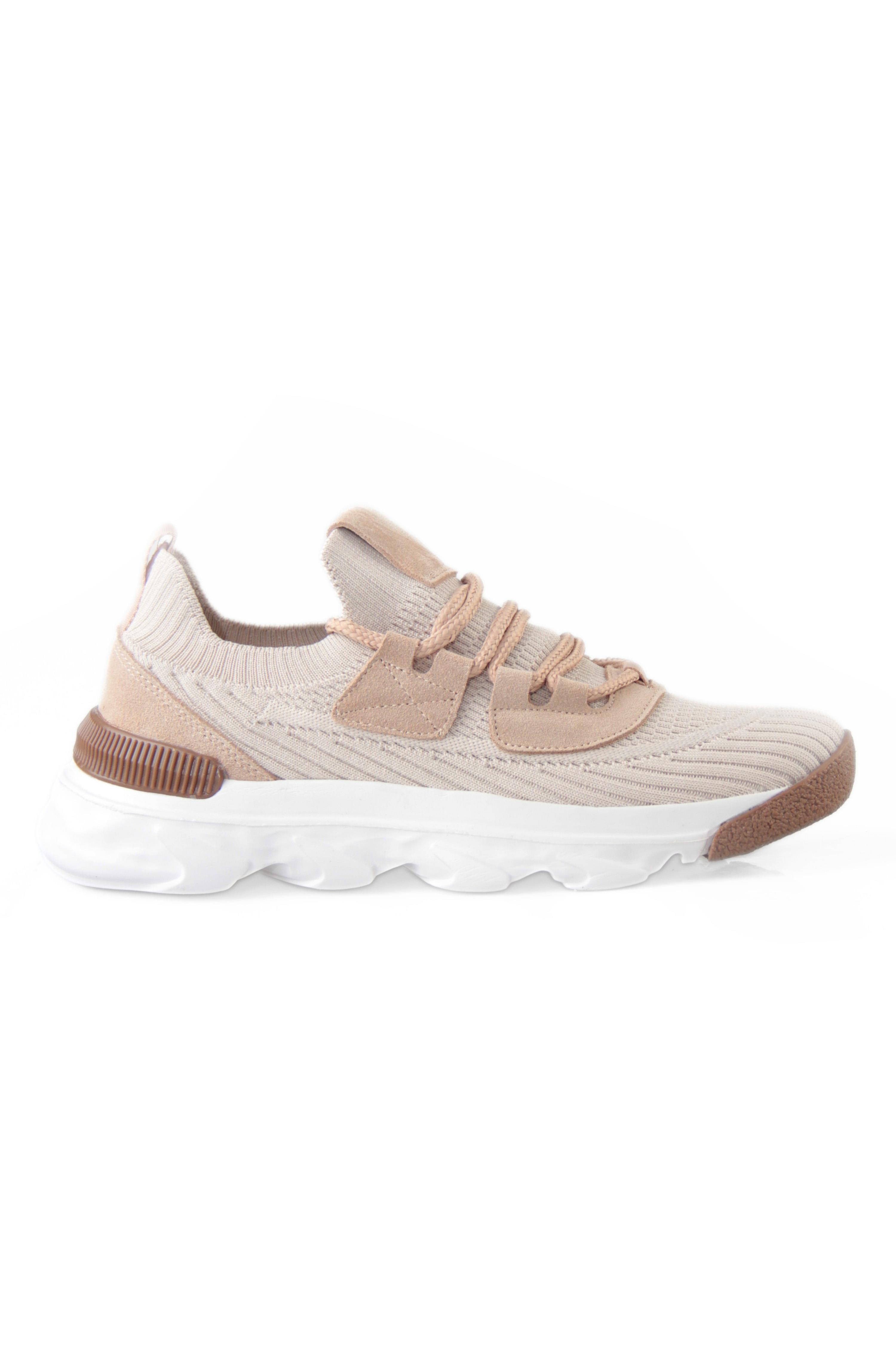Triko Erkek Bağcıklı Kum Sneaker Spor  Ayakkabı Robert