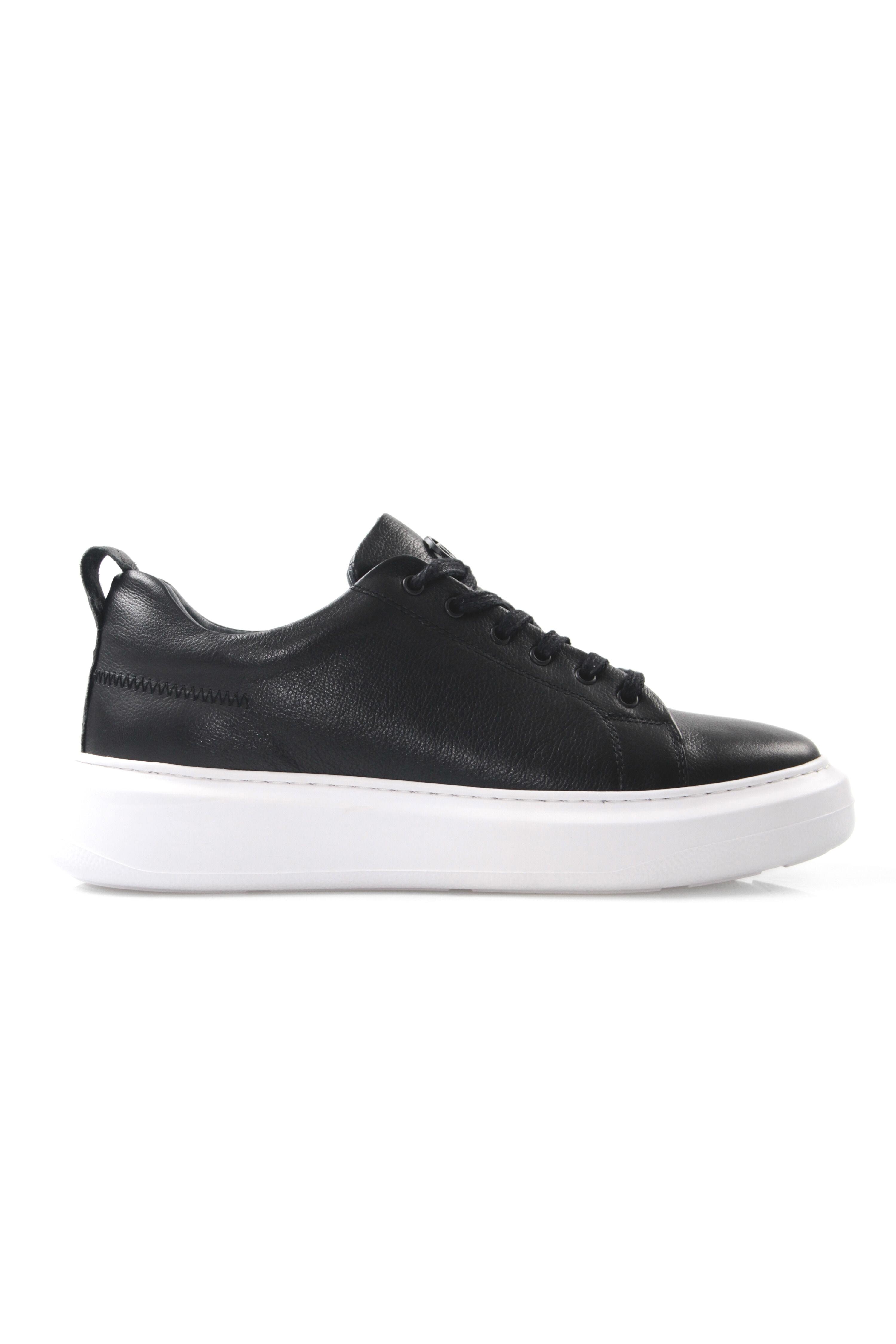 Tripy Hakiki Deri Erkek Bağcıklı Sneaker Ayakkabı Massa