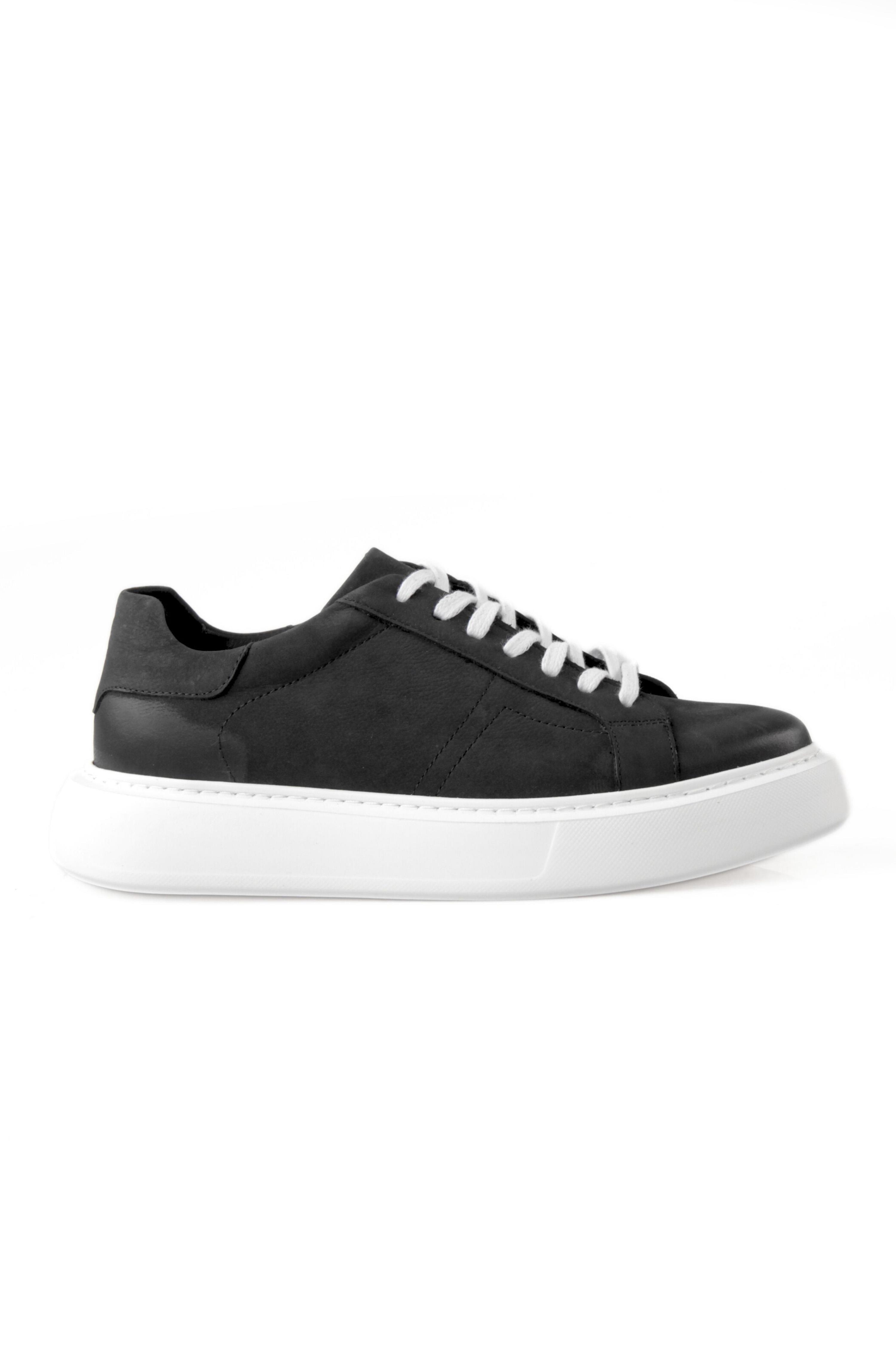Hakiki Deri Erkek Bağcıklı Sneaker Ayakkabı Kelvin