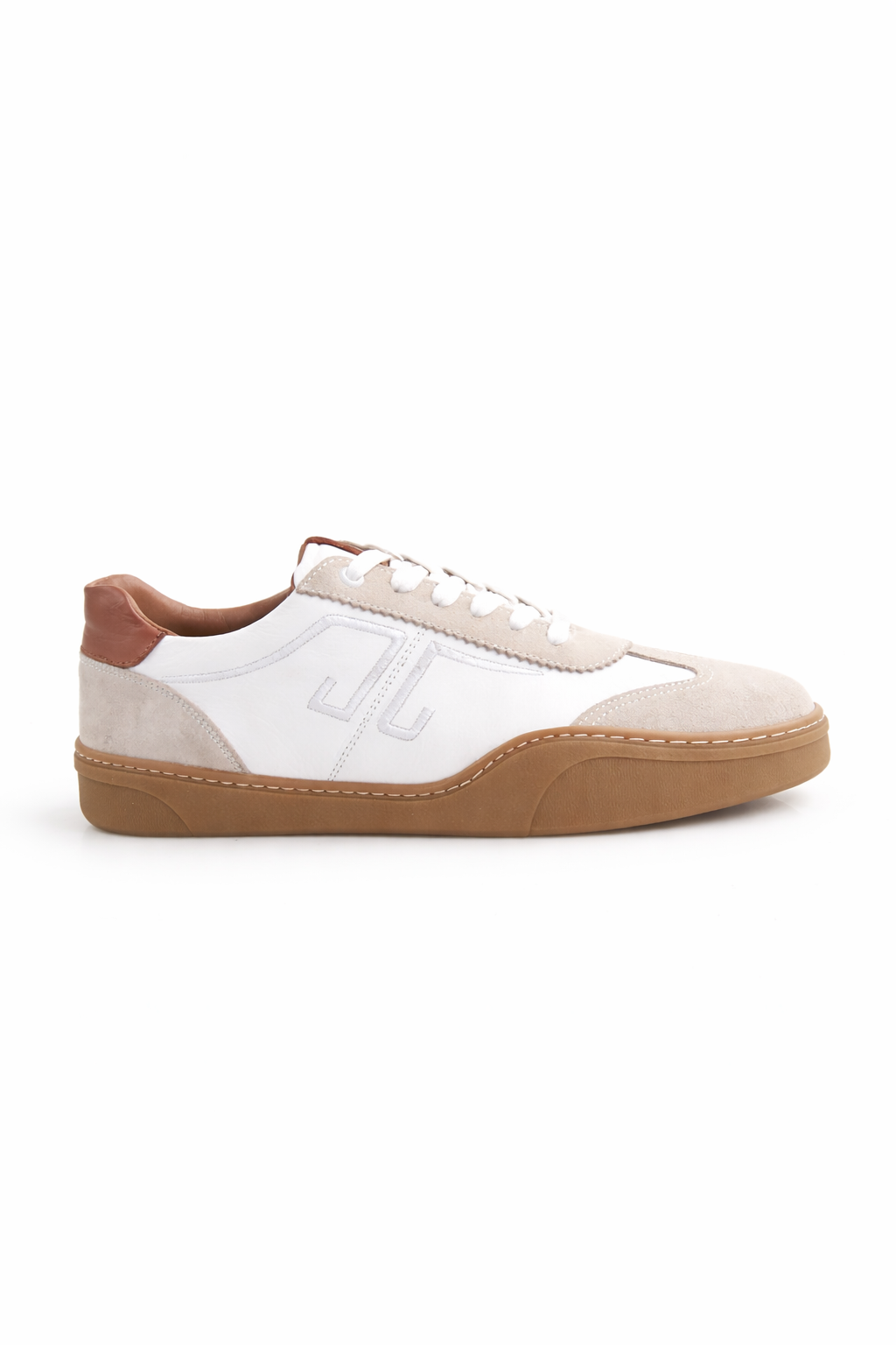 Tripy Hakiki Deri Erkek Bağcıklı Beyaz Sneaker Ayakkabı Wendel