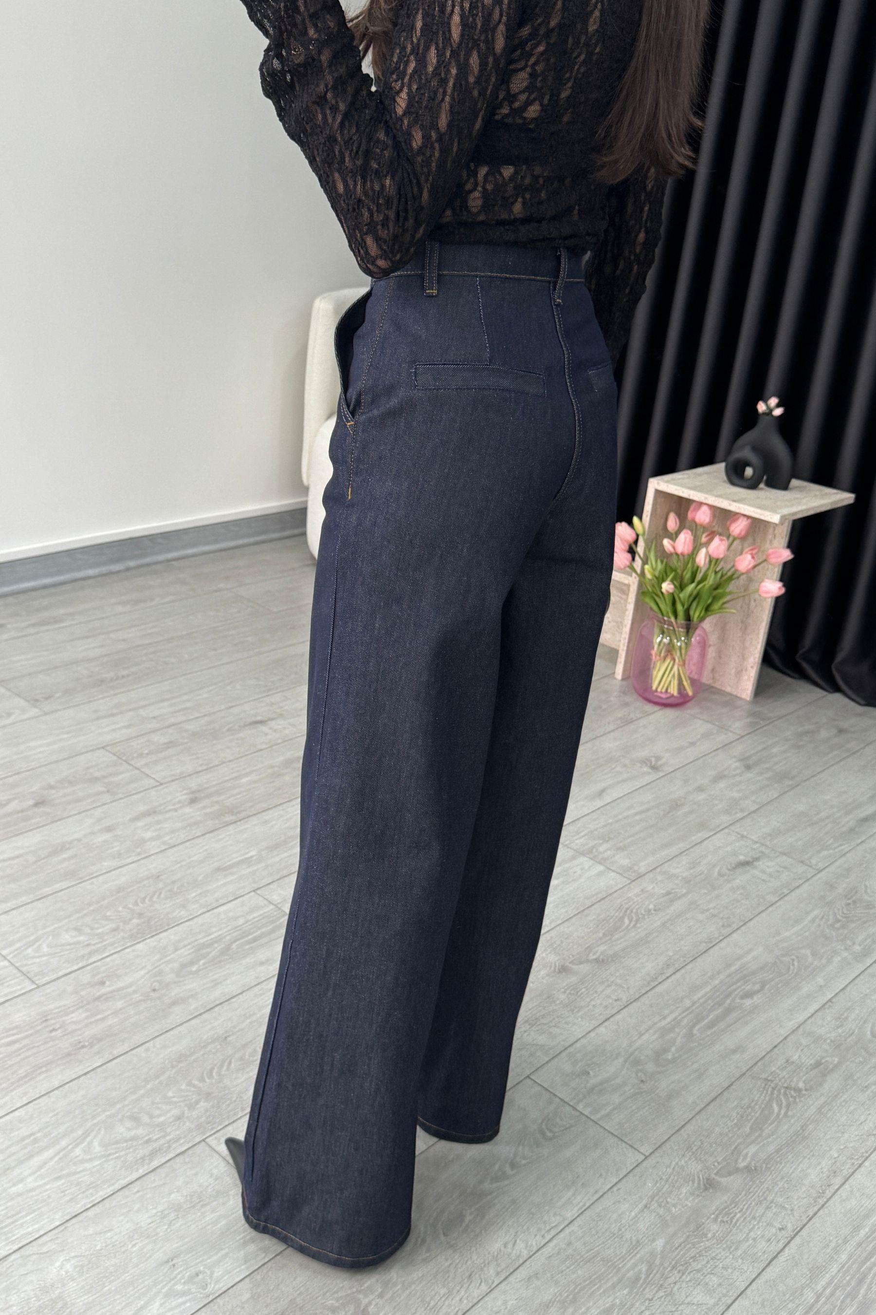 Denim Palazzo Pantolon