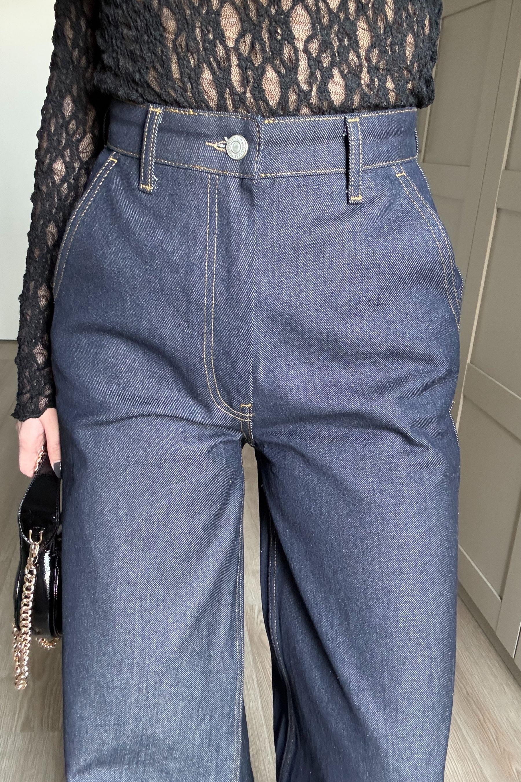 Denim Palazzo Pantolon