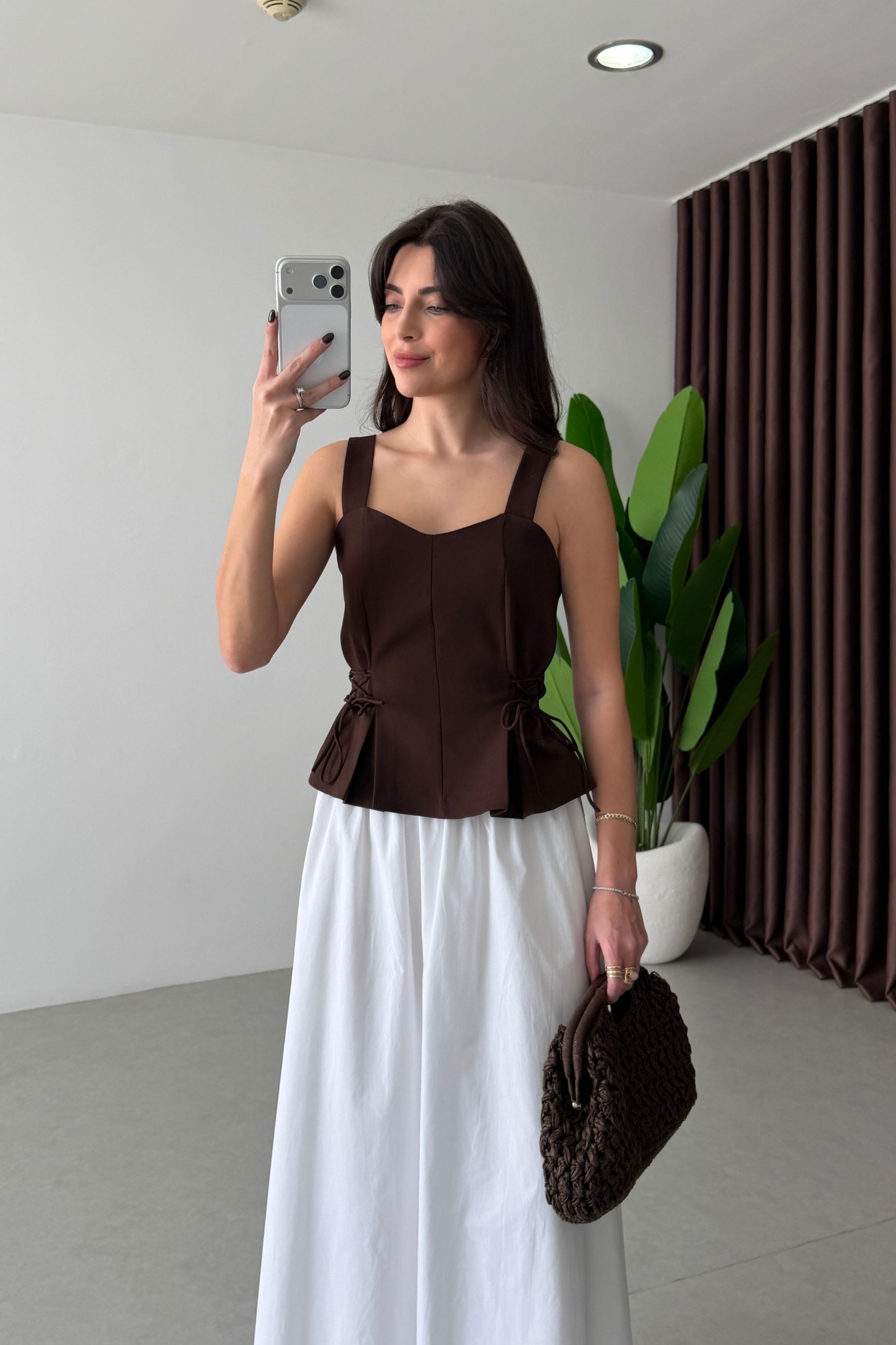 Ellie Kahve Bağlama Detay Büstiyer
