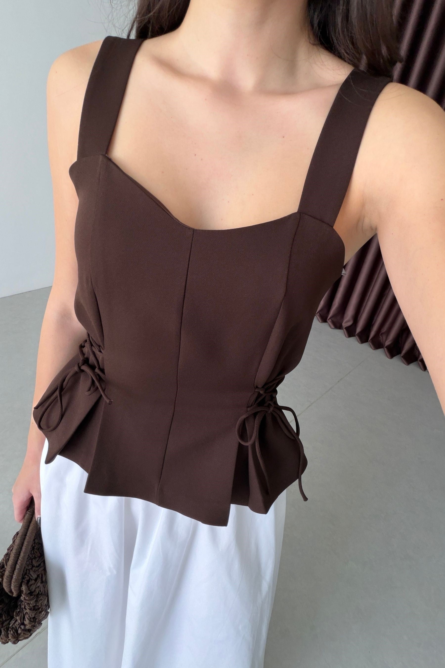 Ellie Kahve Bağlama Detay Büstiyer