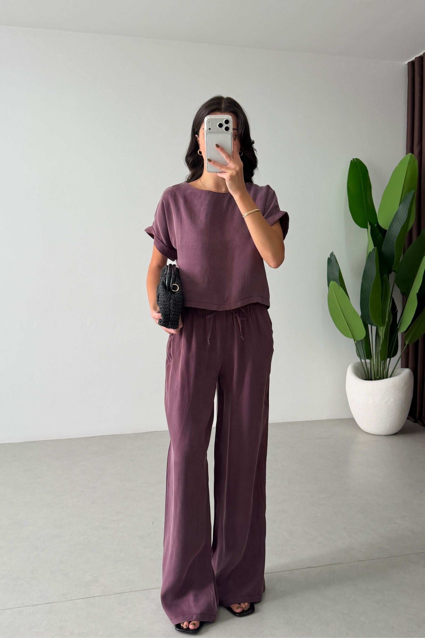 Eva Mürdüm Bluz Pantolon Takım